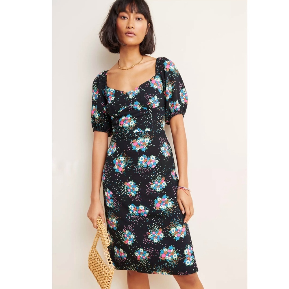 Anthropologie 12 Scarletta Sweetheart Mini Dress